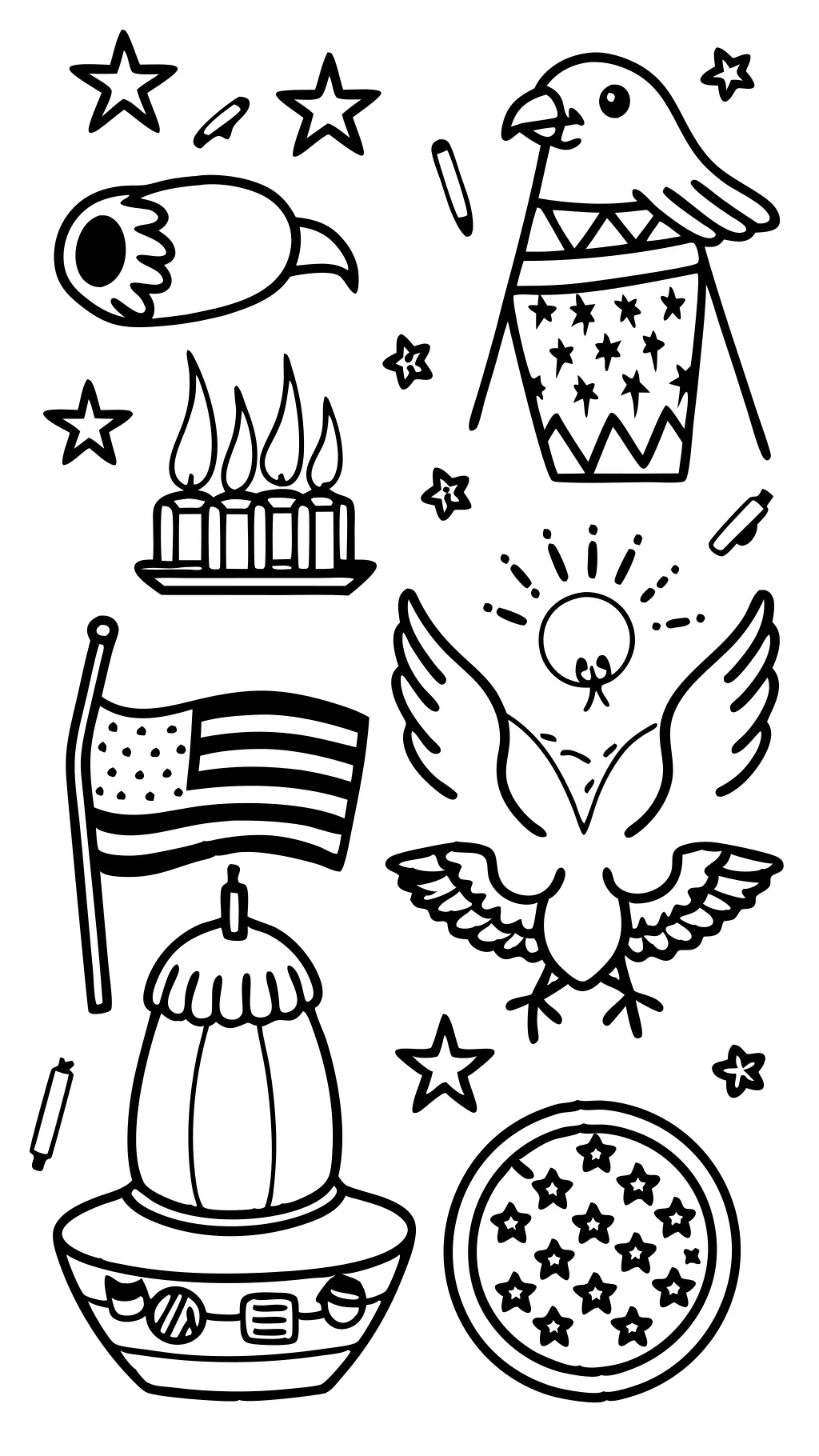 coloring pages fourth of july